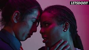 Your dirty gym fantasy girl rides a massive dildo until she cums hard.