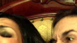 india babe and jasmine lau are fucking their protectors hard, with blowjobs and ass to mouth action