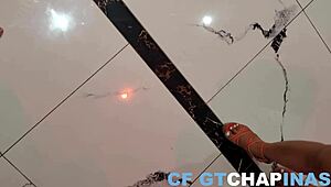 Guatemalan big-ass amateur tricked in short sex session