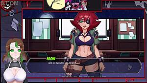 Succubus licks and sucks monster cock in hentai