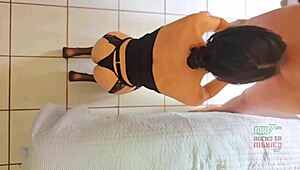 young wife cuckolds husband with favorite pornstar