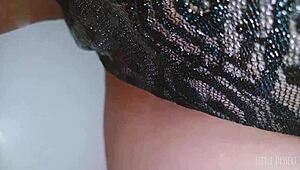 I can’t help fingering my pink pussy in a public restroom, caught on hidden cam voyeur