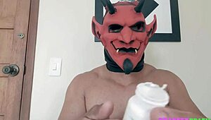 latina amateur solo with big black cock in homemade pep talk 😊