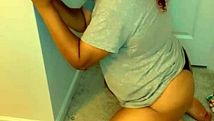 on my knees, sucking a big black cock dildo like a good trans girl