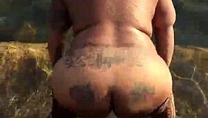 hazelnutxxx shakes her wild ass in the wild on fulltube.xxx