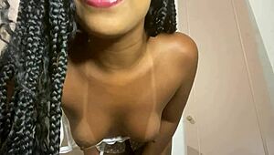 i’m all naughty dancing funk in sexy lingerie, loving every solo move as a latina babe