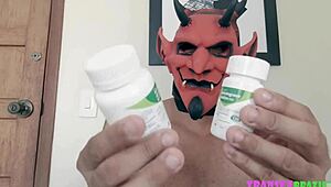 latina amateur solo with big black cock in homemade pep talk 😊