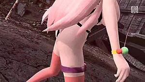 Is Megurine Luka bound nude in this mod?