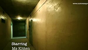 Mistress April's hospital clinic features femdom anal assfucking and cum on big tits