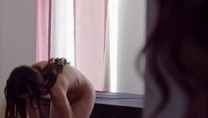 Brunette teen 18+ with small tits enjoys pussylicking in 69