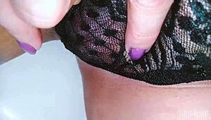 I can’t help fingering my pink pussy in a public restroom, caught on hidden cam voyeur