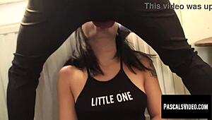 Teen Subslut Rina Ellis Faces Spanking and Rough Doggystyle from Dominant Pascal White