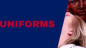 i'm the professor, getting wanked by two british students in uniform