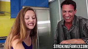 Marissa got Spanish homework help from her stepdad with steamy results