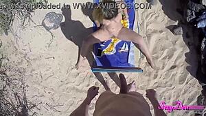 Detailed Naked Indian Couple Licking and Fucking in Cowgirl and Doggystyle on Beach with Foot Play