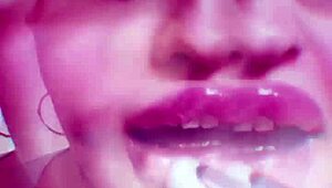 This Nude Chick with Lipstick Is Gonna Make You Hot as a Slave