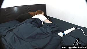 stepsis gets anal creampie from monster cock with vibrator