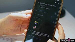 Bold Office Lesbian Sex with Boss Casey Calvert