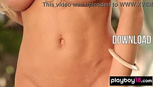 Hey, check out petite Lindsey Pela stripping naked to show off her massive boobs! 😘