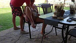 mutual masturbation standing sex with my stepmom