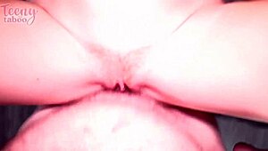 Sweet freckled Amber starts with deepthroat and handjob in lingerie