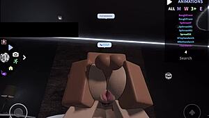 Rich girl gets hard fucked in Roblox porn video