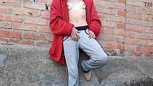 Masturbating in the Garden Until Neighbors Notice - Lesbian Illusion Girls