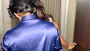 boyfriend invited his girlfriend to the house for bisexual fun