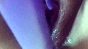 after the creampie, the german girl enjoys a wet morning fuck with her dildo