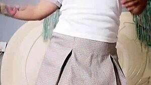 Danabarzagli reminisces about wild latina solo with big ass