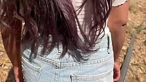 jungle me gf ko bula k choda indian teen fucked in forest