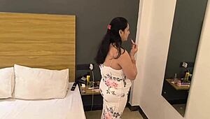 stepdaughter rides dad