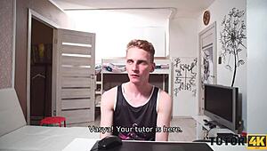 Tutor4k instead of biology lucky boy has awesome sex with hot teacher
