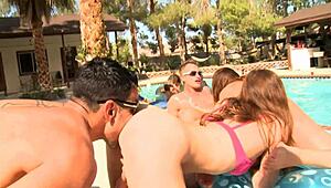 tiny blonde babe mia gold takes on two massive cocks in her tight holes, swapping hot loads