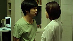 intense korean asian teacher instructs student in love lesson 2013.