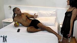 eat my ass or no tv bill for soccer, says this brazilian ebony latina