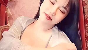 Blue Satin Webcam Show With Japanese Milf