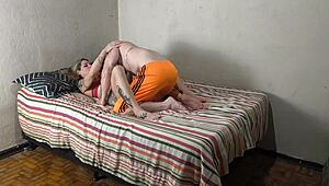 Madrasta Safada Deu Pro Enteado Sem Camisinha!