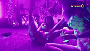 i'm at the neon party where latina teens fuck and scream in orgasm