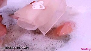 Enchanting Brunette Muse Enjoys A Sensual Bath!