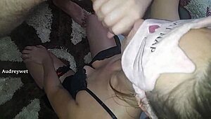 My cuckold is filming me getting fucked by another guy at the motel until cum on my tits.