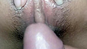 Eating out my stepdaughter's soft pussy until I cum inside