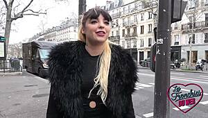 Naomie the sexy European brunette teases and seduces with anal play