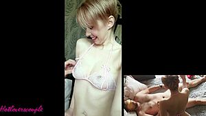 The Girl Ties Up Her Friend And Makes Him Cum