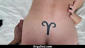 SPENCER SCOTT AND HARLEY KING SUCK DADDY'S DICK IN GROUP TABOO 3SOME