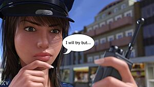 Emma's sexy public dance with a big cock 😏