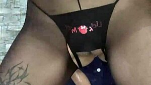 Dominating friend in pantyhose and heels for creampie 😈