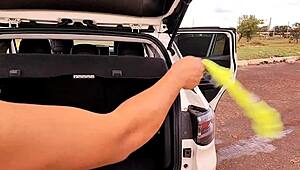 Outdoor interview with Vagninho and Luna Oliveira