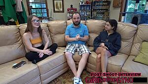 Doctor tampa examines mira monroe's urethra