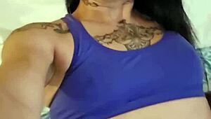 Petite Emy Angel shows her sexy pussy and ass